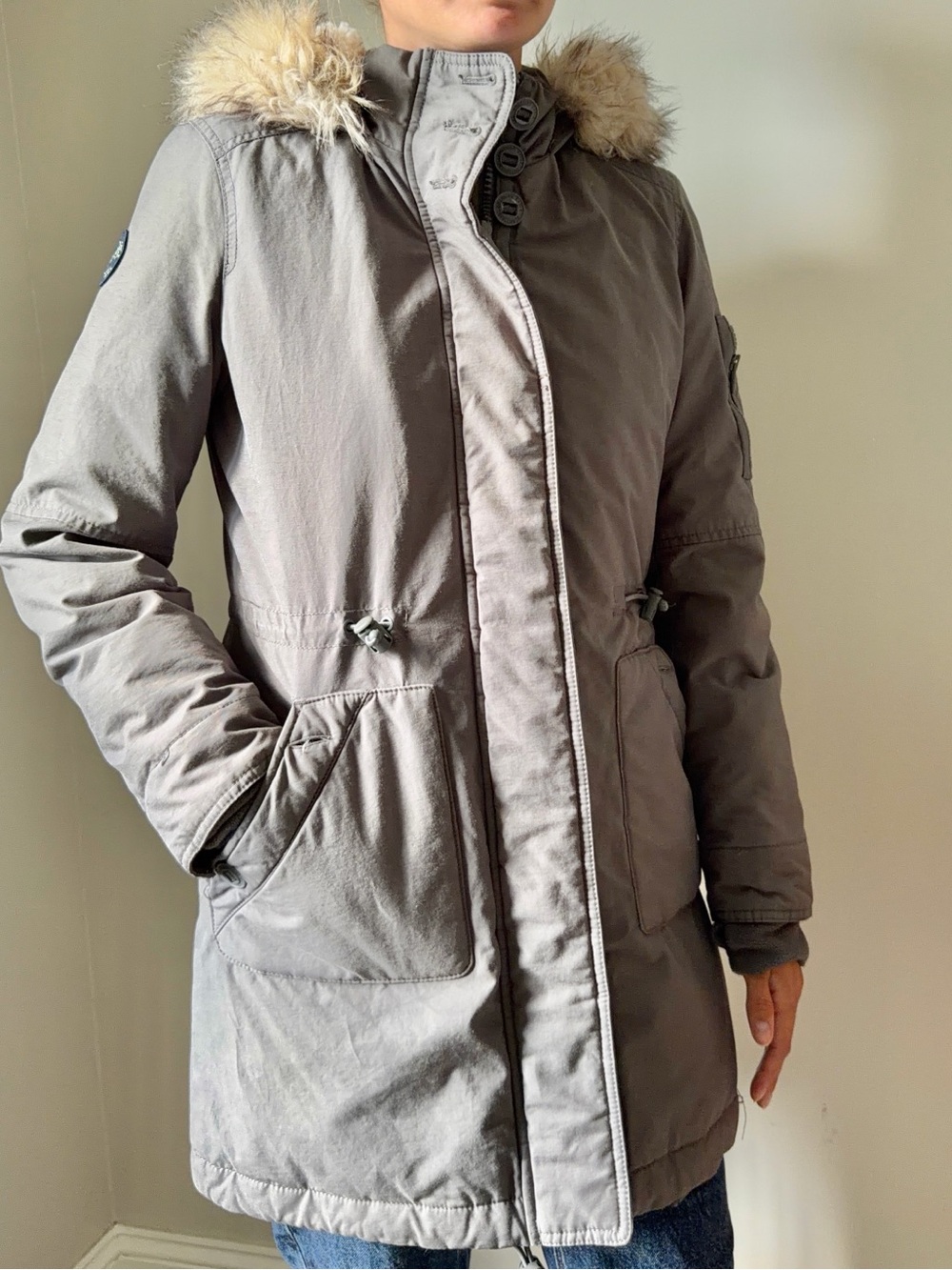 American Eagle Grey Winter Parka